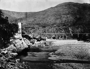 Khyrna Bridge on the road to Ranikhet Lawrie and Company G.W. 1895
