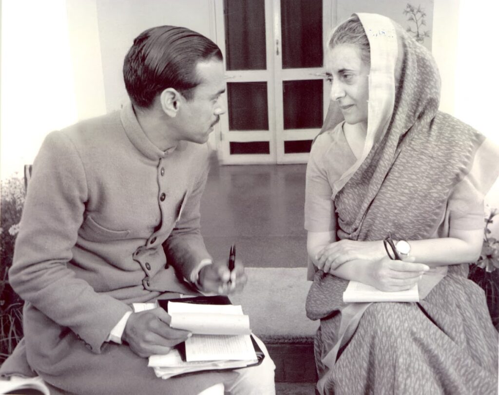 Indira Gandhi Prime Minister of India being enumerated for census Year 1971 1
