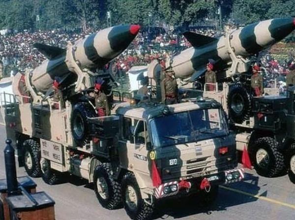 The Prithvi Missile in 1996.